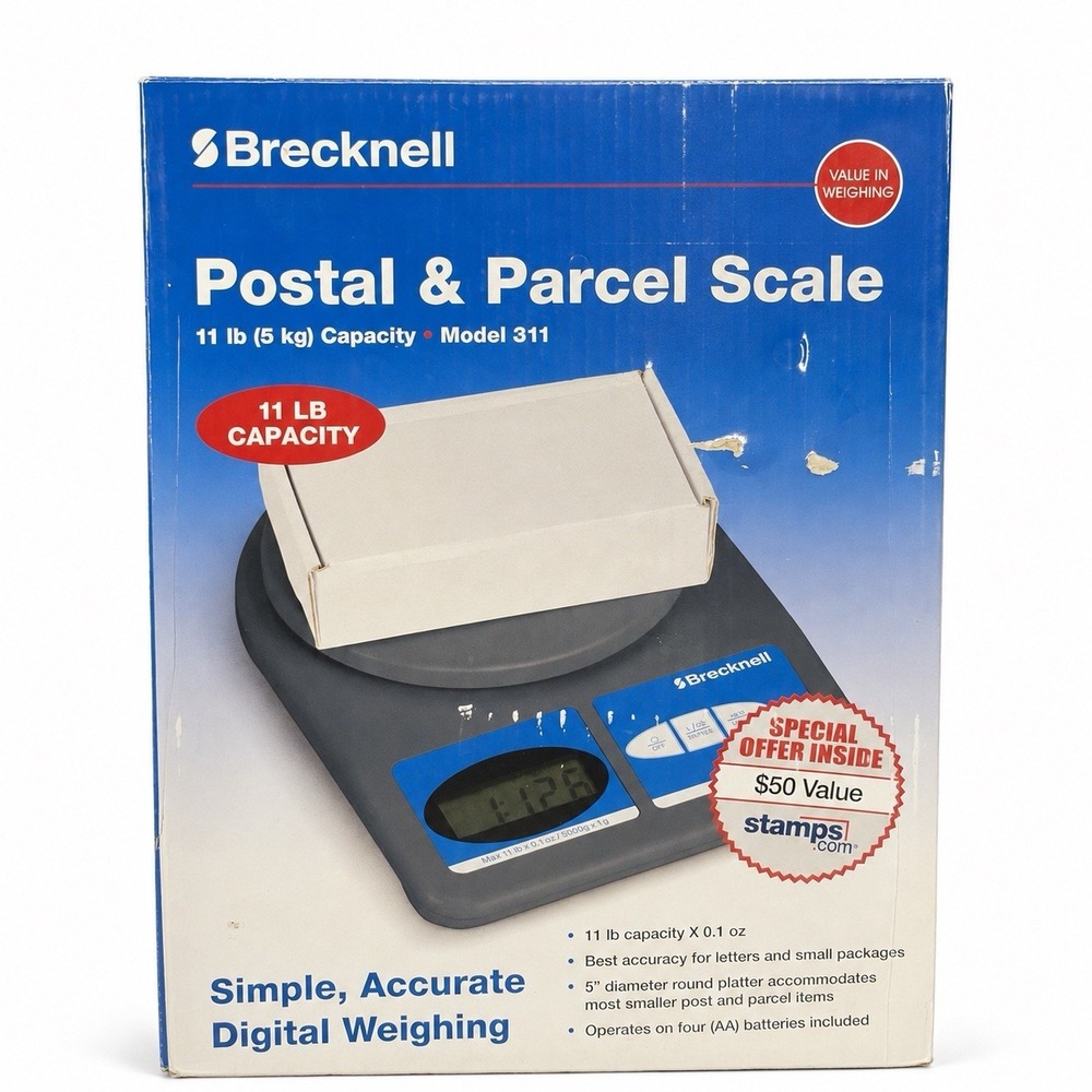 New Open Box Brecknell Digital Postal & Parcel Scale Model 311, 11lb Capacity